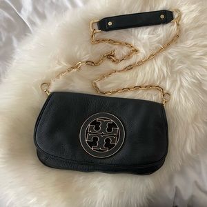 Black/Gold accent Tory Burch cross body bag